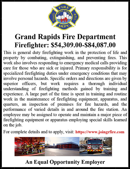 City of Grand Rapids Fire Dept. 2023-24 Ad