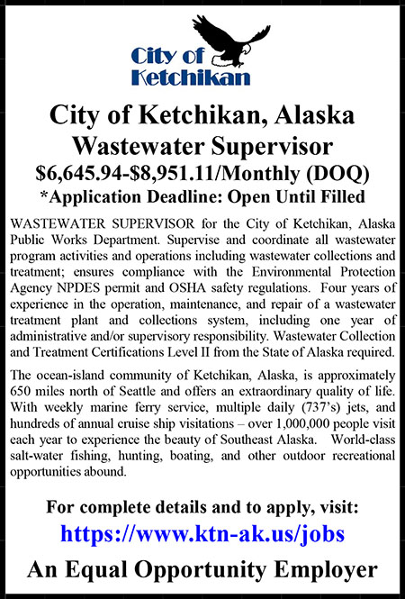 City of Ketchikan Wastewater Supervisor.pub
