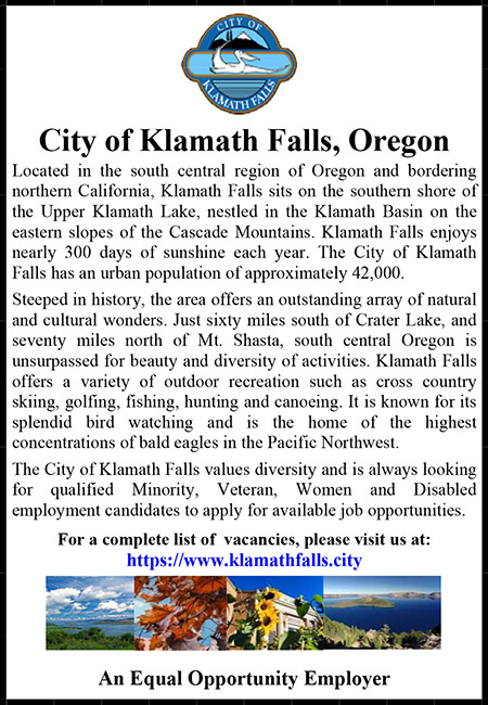 City of Klamath Falls EEO Ad