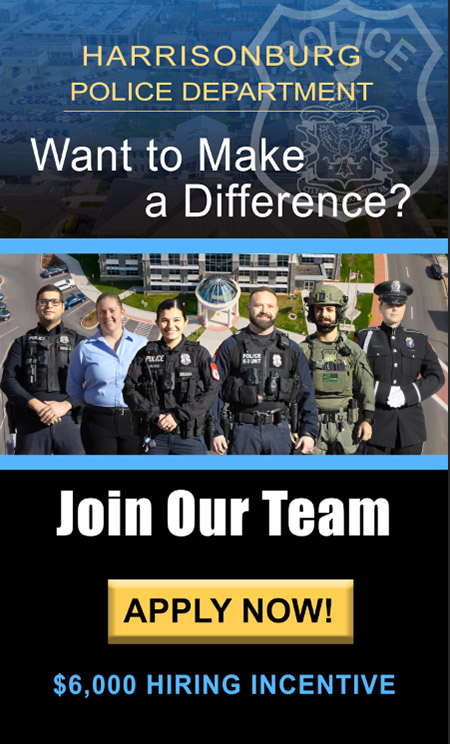 Harrisonburg VA Police Ad 01.22.24
