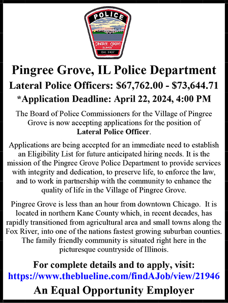 Pingree Grove Police Lateral Ad.pub