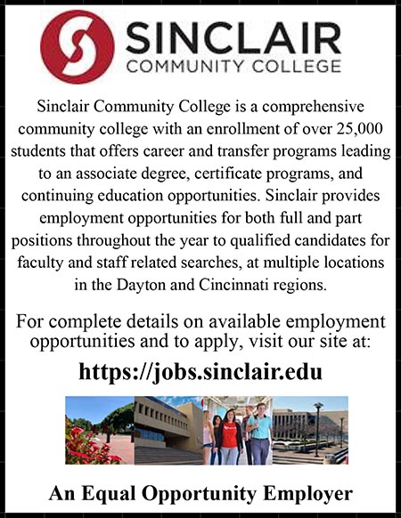 Sinclair Community College General EEO Ad