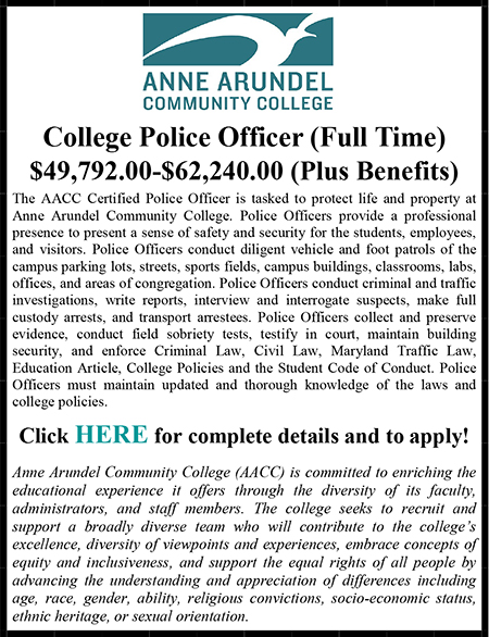 Anne Arundel Community College Police Ad.pub