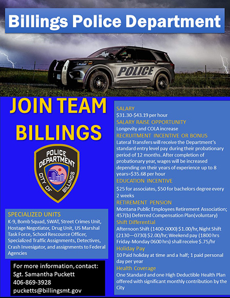 Billings MT Police Ad 08.23.24