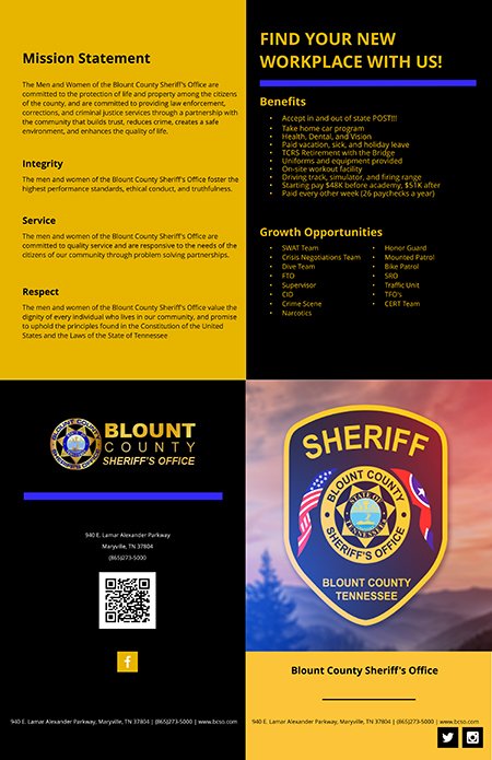 Black yellow Brochure