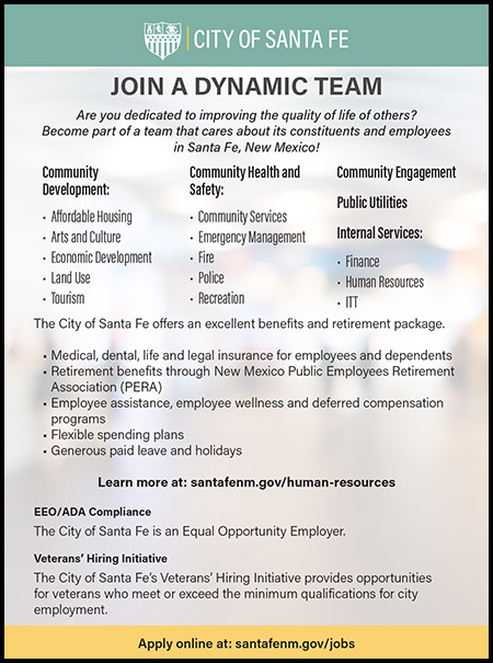 City of Santa Fe EEO Ad