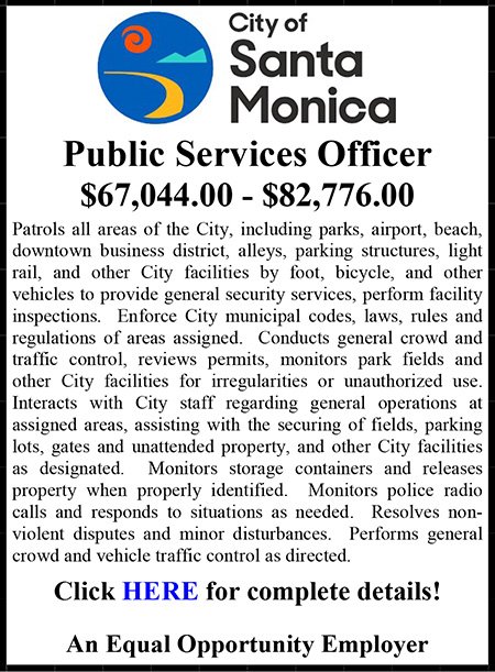City of Santa Monica Public Safety Officer.pub