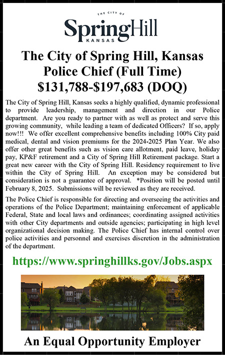 City of Spring Hill Police Chief Ad.pub