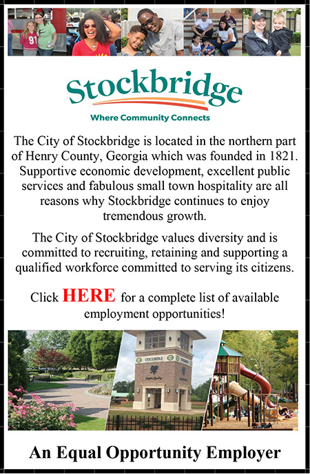 City of Stockbridge EEO Ad 01.15