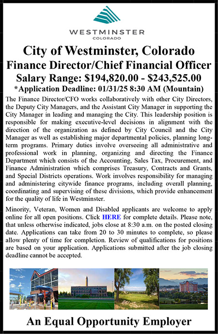 City of Westminster CO CFO.pub