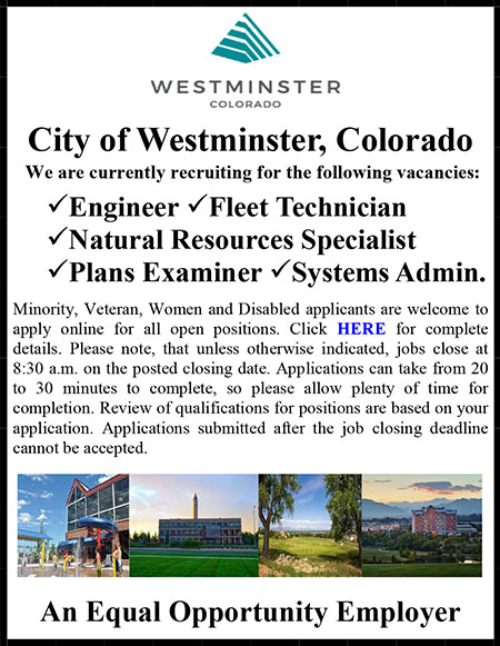 City of Westminster CO Multiple Position Ad.pub