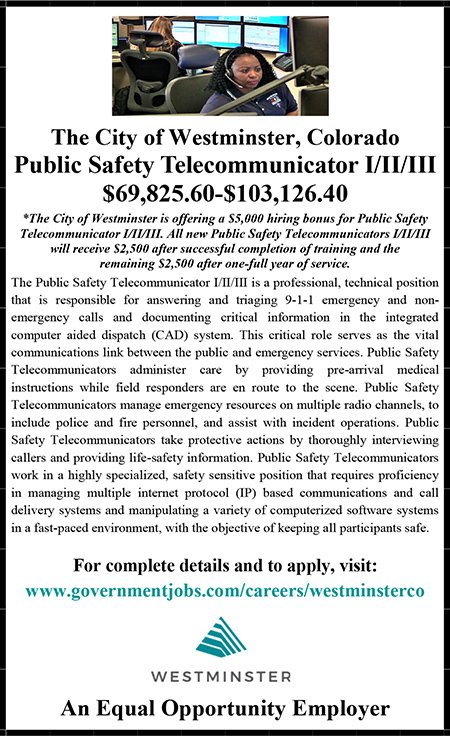 City of Westminster CO New Telecommunicator Ad 01.30.26 (1)