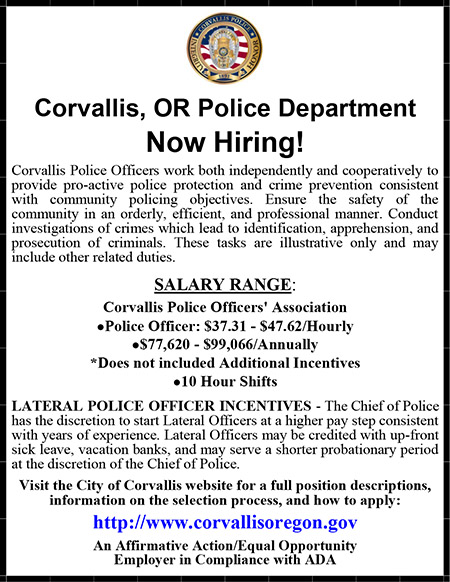 Corvallis Police 2025 Ad 01.02