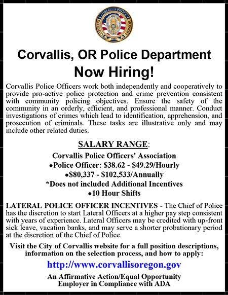 Corvallis Police Dept Ad on File 02.10.26