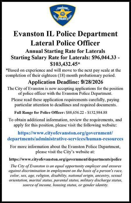 Evanston IL Police Lateral Ad.pub