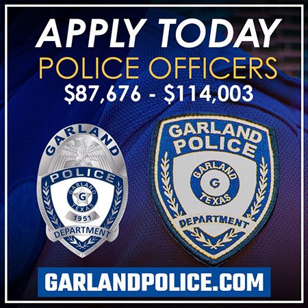 Garland TX Police Ad 09.21.26