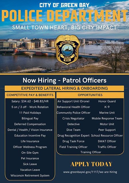 Green Bay Police New 2026-27 Ad
