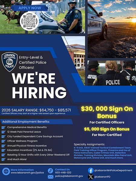 Lebanon NH Police Ad 04.06.26