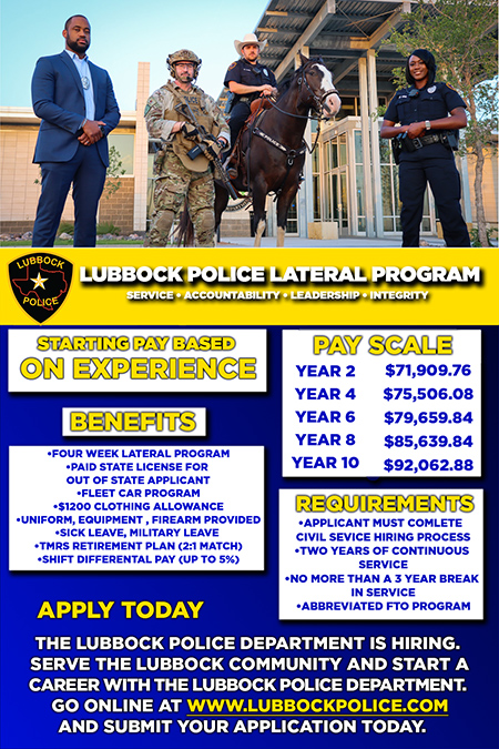 Lubbock Police Lateral Ad 06.10.24