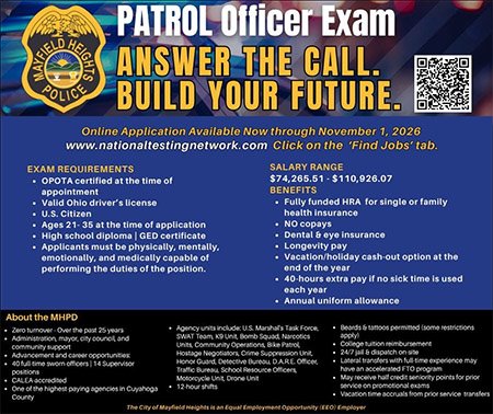 Mayfield Heights OH Police Ad 09.18.26