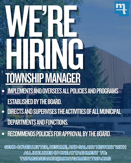 Montgomery Twp. Township Manager ad 09.04.26