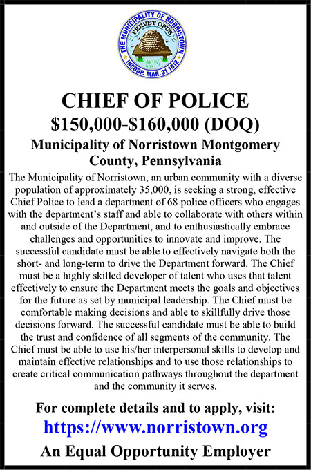 Municipality of Norristown Chief of Police.pub