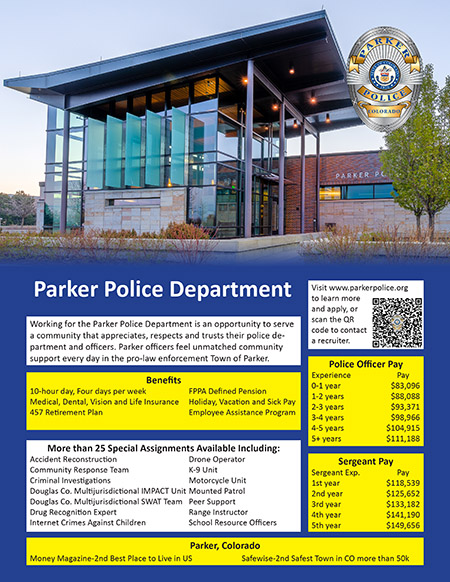 Parker CO Lateral Police Ad 01.07