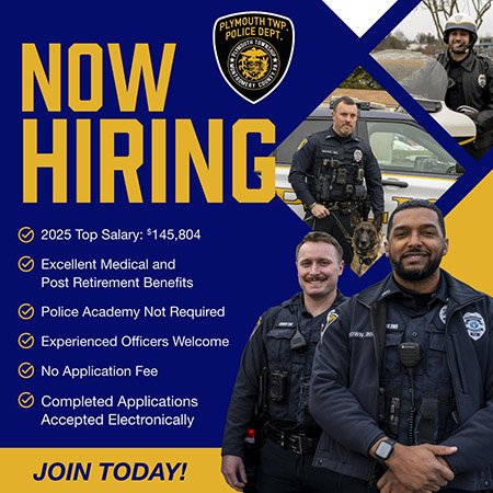 Plymouth Twp. Police Ad 03.04.26