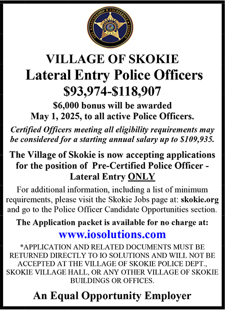 Village of Skokie Lateral Police Ad.pub