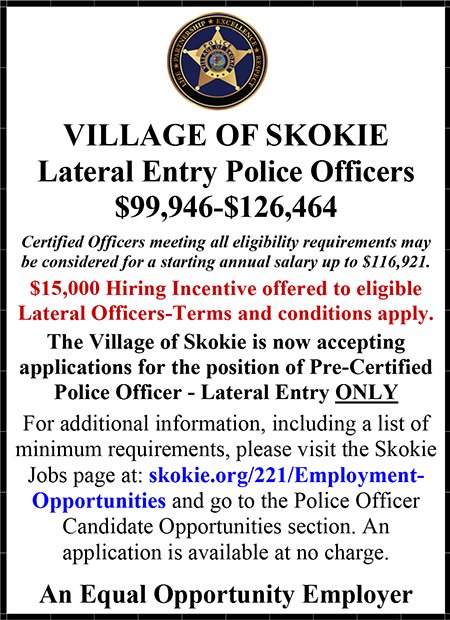Village of Skokie Lateral Police Ad New 06.01.26 2