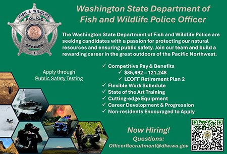 Washington State DFW Police Ad 09.10.26